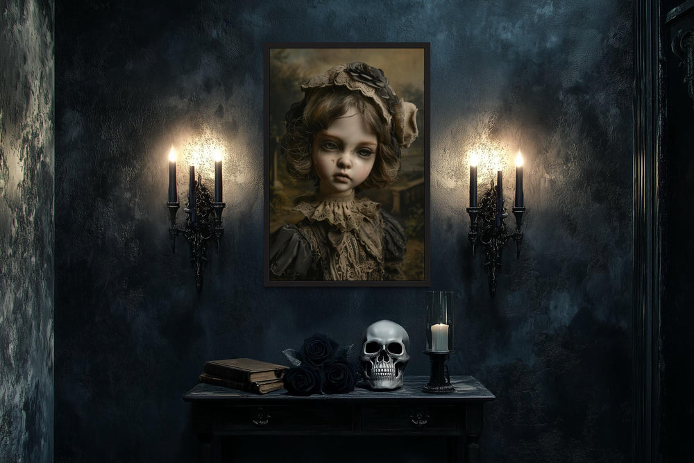 Victorian Porcelain Doll Gothic Wall Art