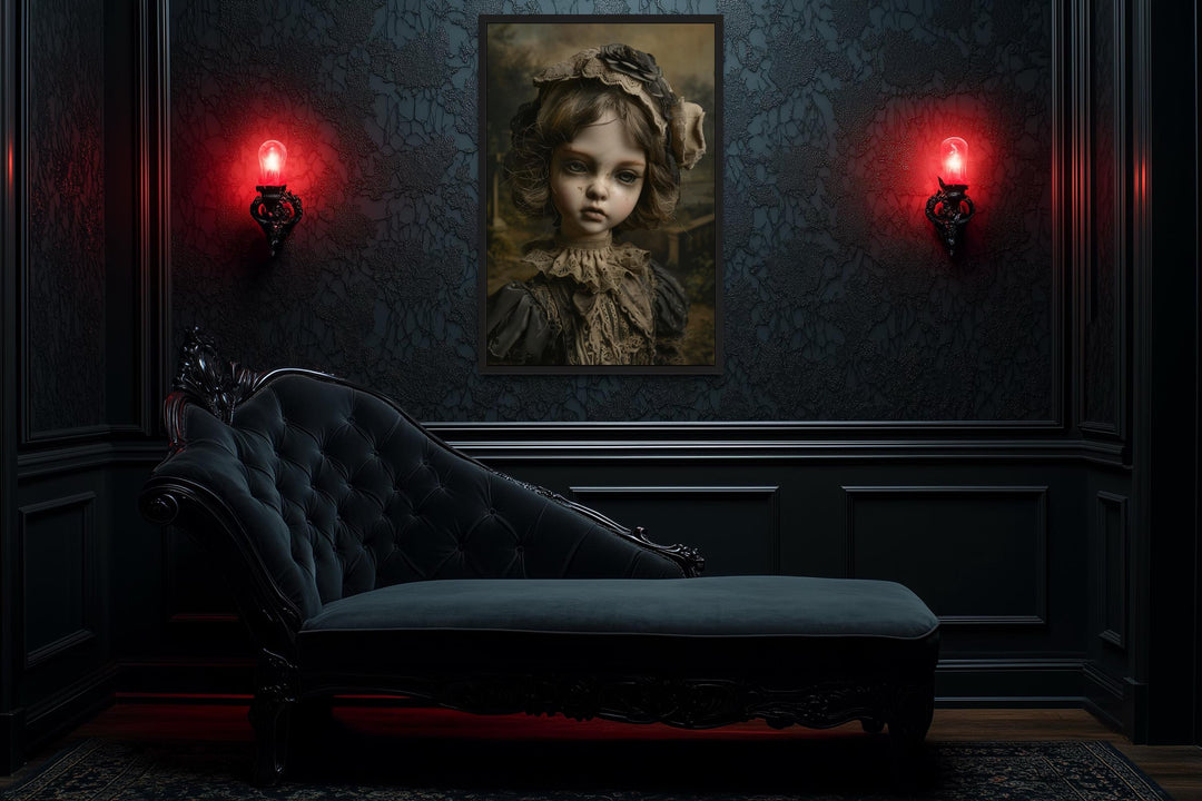 Victorian Porcelain Doll Gothic Wall Art