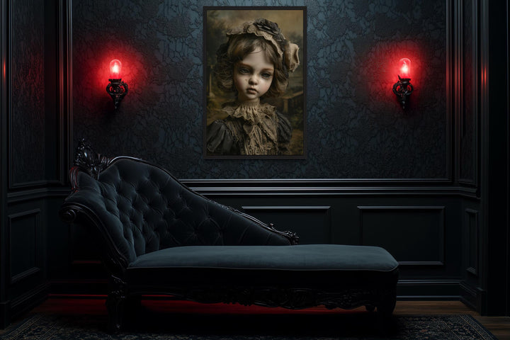 Victorian Porcelain Doll Gothic Wall Art