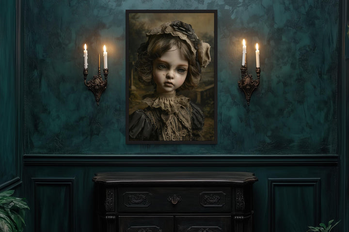 Victorian Porcelain Doll Gothic Wall Art