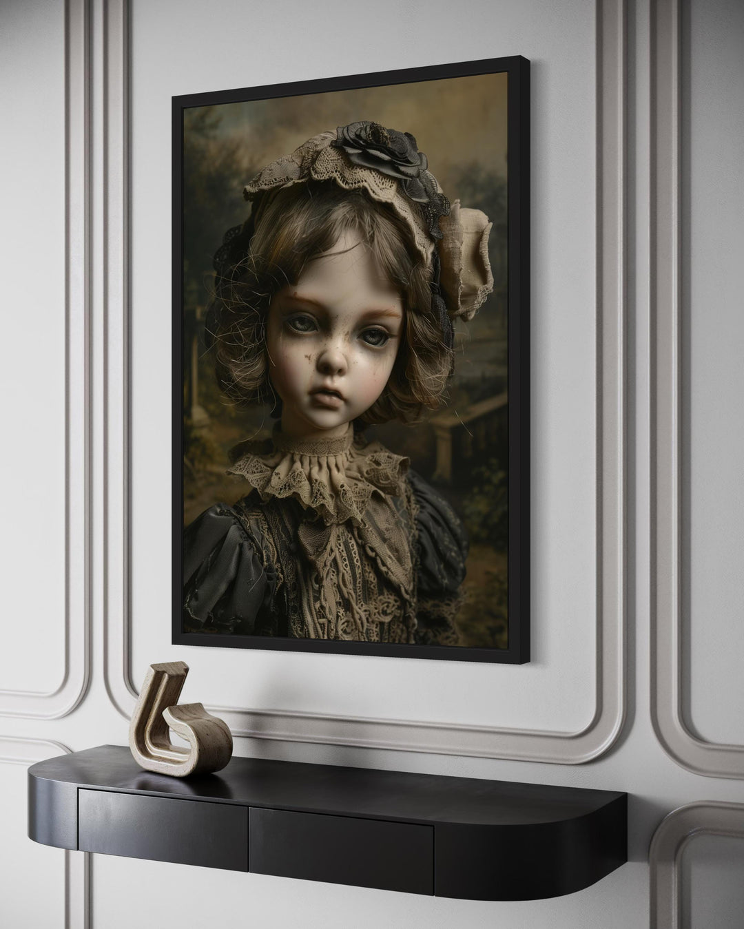 Victorian Porcelain Doll Gothic Wall Art