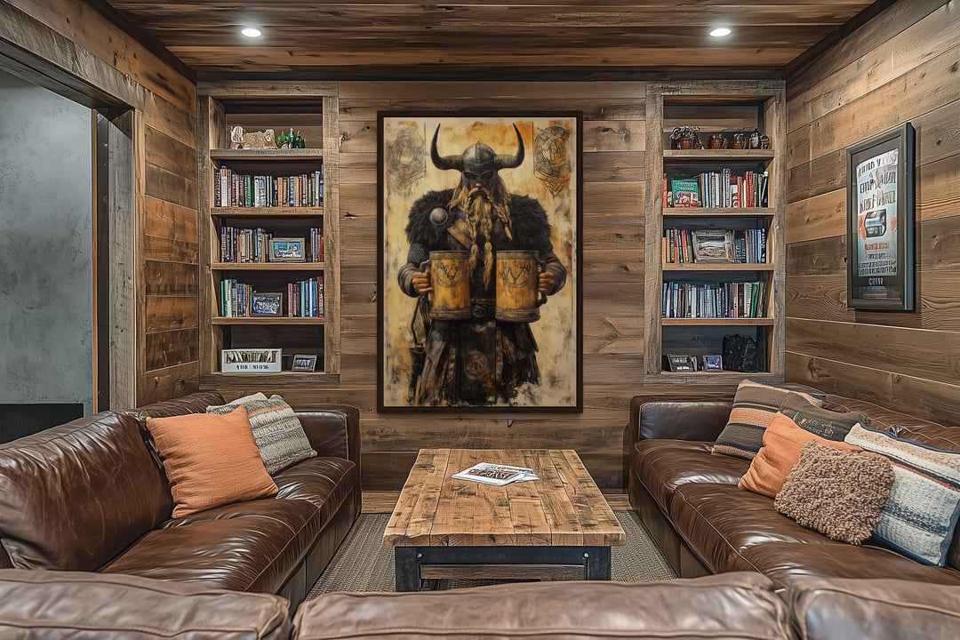 Viking With Beer Man Cave Bar Area Wall Decor