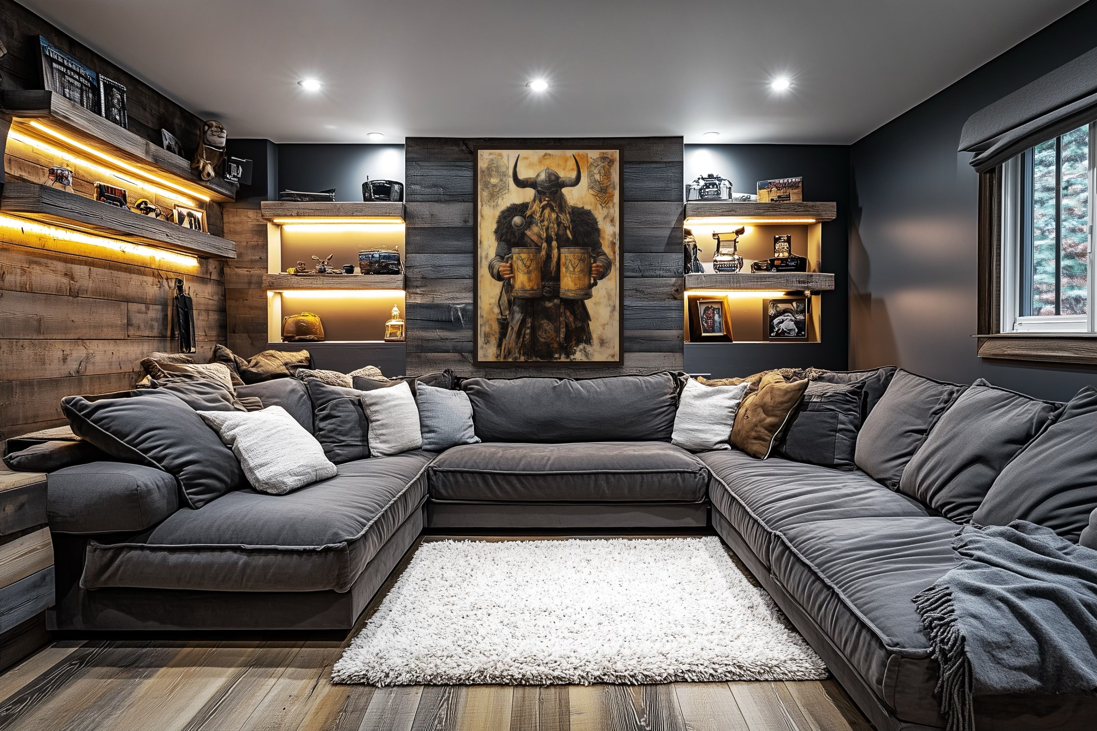 Viking Beer Wall Decor for Man Cave & Bar | Norse Art – Wall Decor