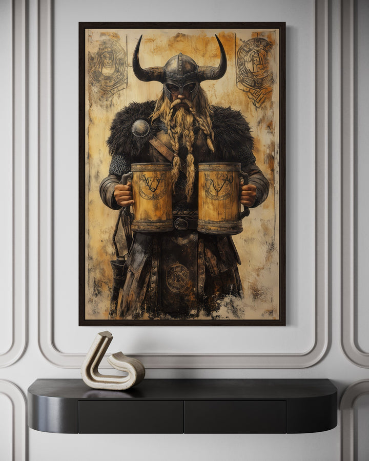 Viking With Beer Man Cave Bar Area Wall Decor