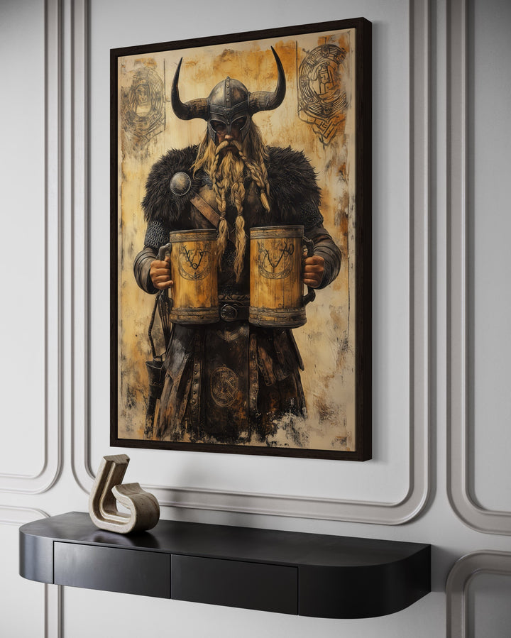 Viking With Beer Man Cave Bar Area Wall Decor