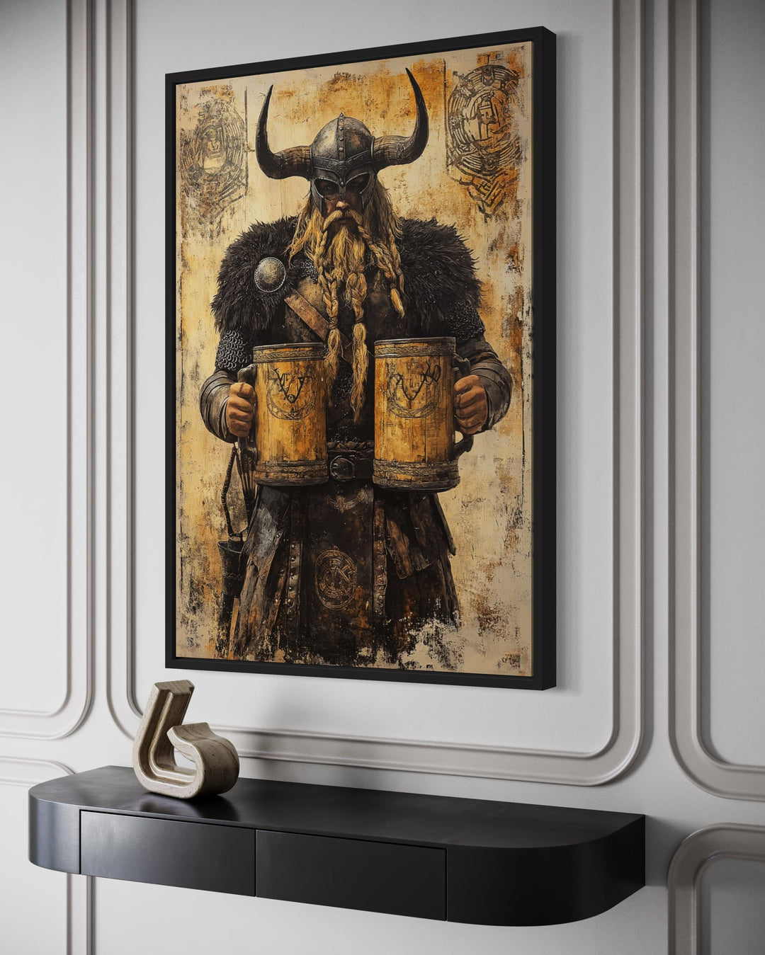 Viking With Beer Man Cave Bar Area Wall Decor