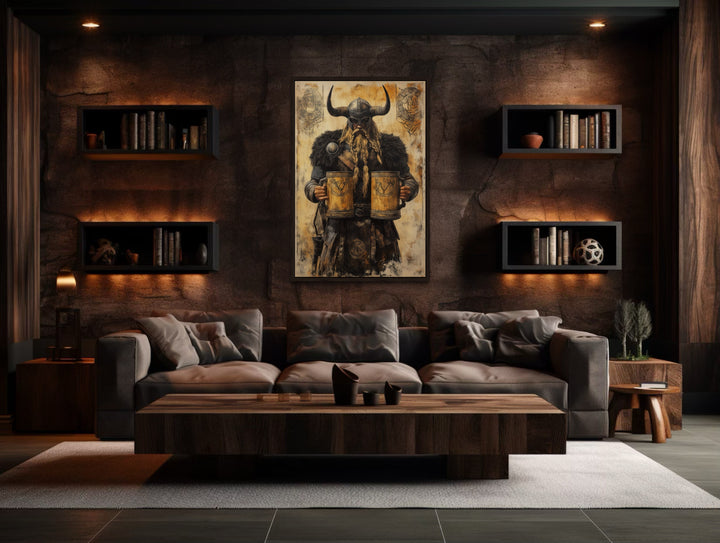 Viking With Beer Man Cave Bar Area Wall Decor