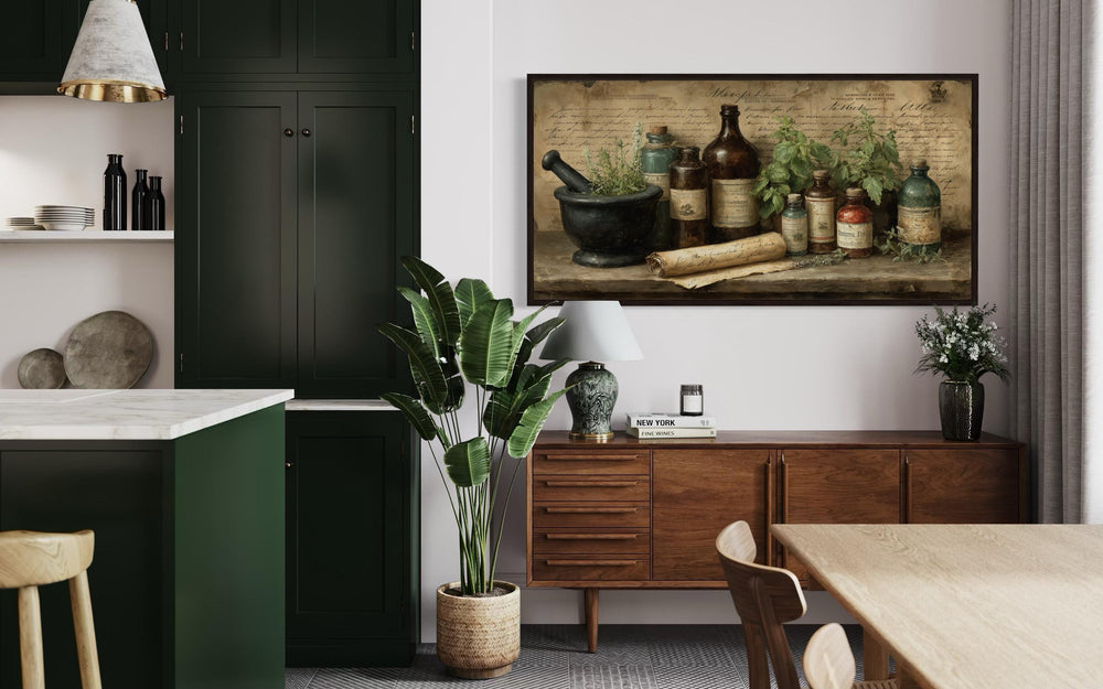 Vintage Apothecary Medicinal Herbs Canvas Wall Art