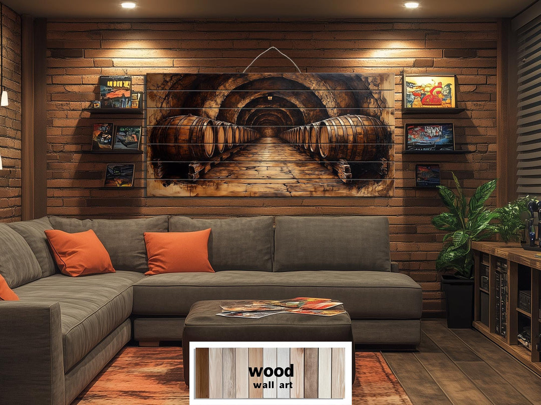 Whiskey Cellar Real Distressed Wall Art For Man Cave Or Bar Decor