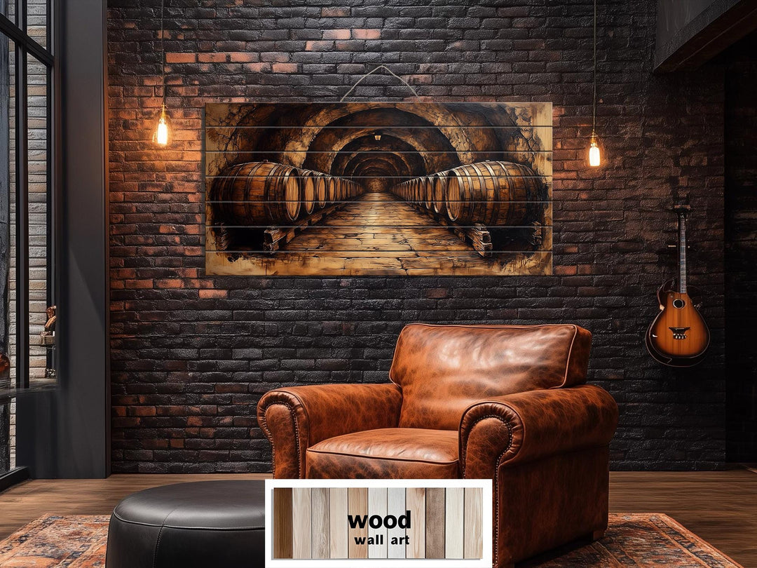 Whiskey Cellar Real Distressed Wall Art For Man Cave Or Bar Decor