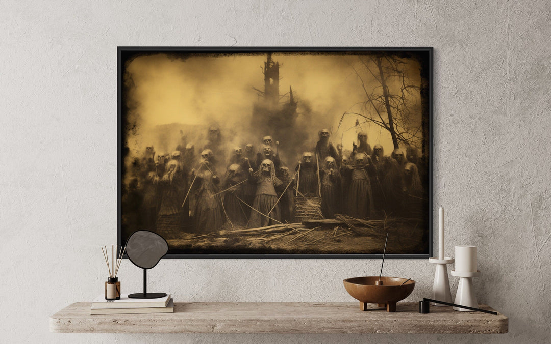 Witches Sabbath Occult Vintage Photography Style Wall Art