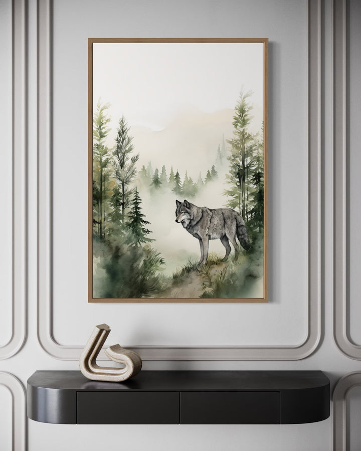 Woodland Animals Fox Bear And Wolf In The Forest Nursery Wall Art