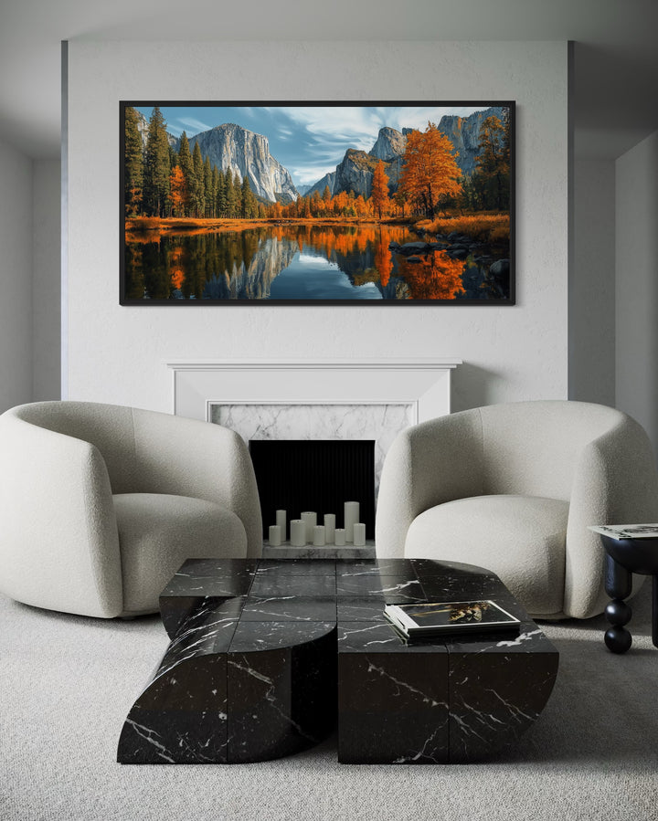 Yosemite National Park Painting Framed Canvas Wall Art