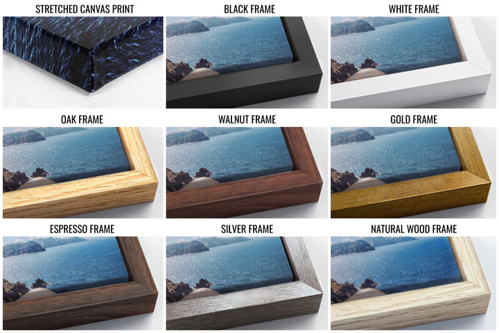 You Me And The Sea Square Canvas Wall Art