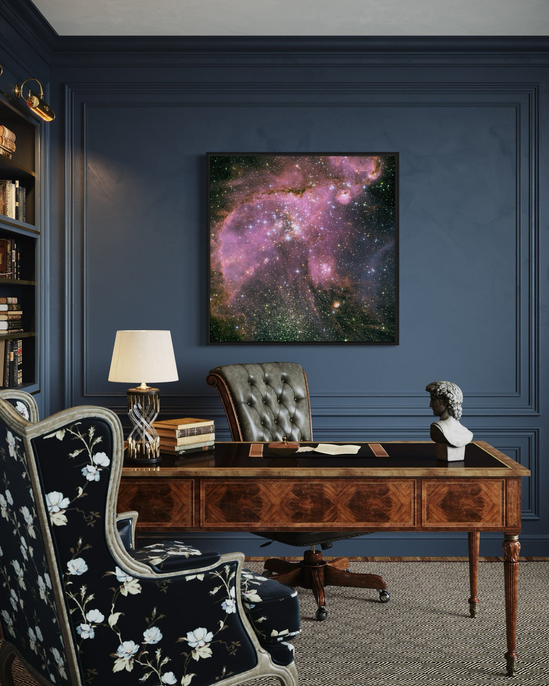 Young Stars Sculpt Gas Hubble Telescope Photograph Framed Canvas Wall Art