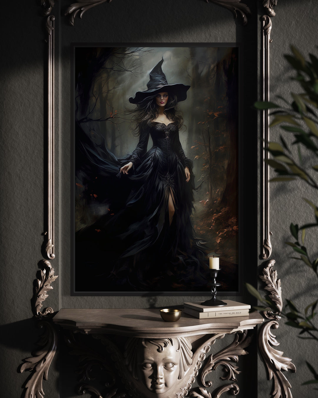 gothic witch painting