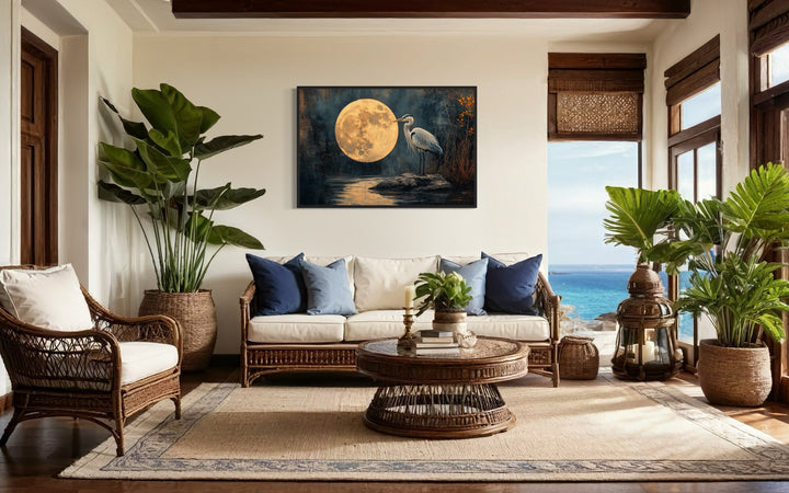 in coastal living room