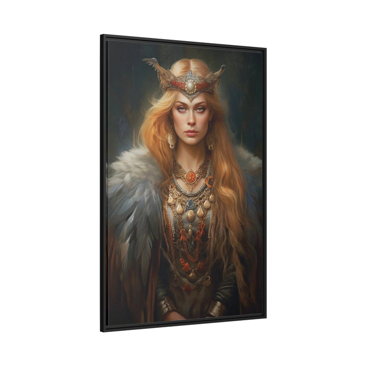 Freya Norse Goddess Framed Canvas Wall Art side viee