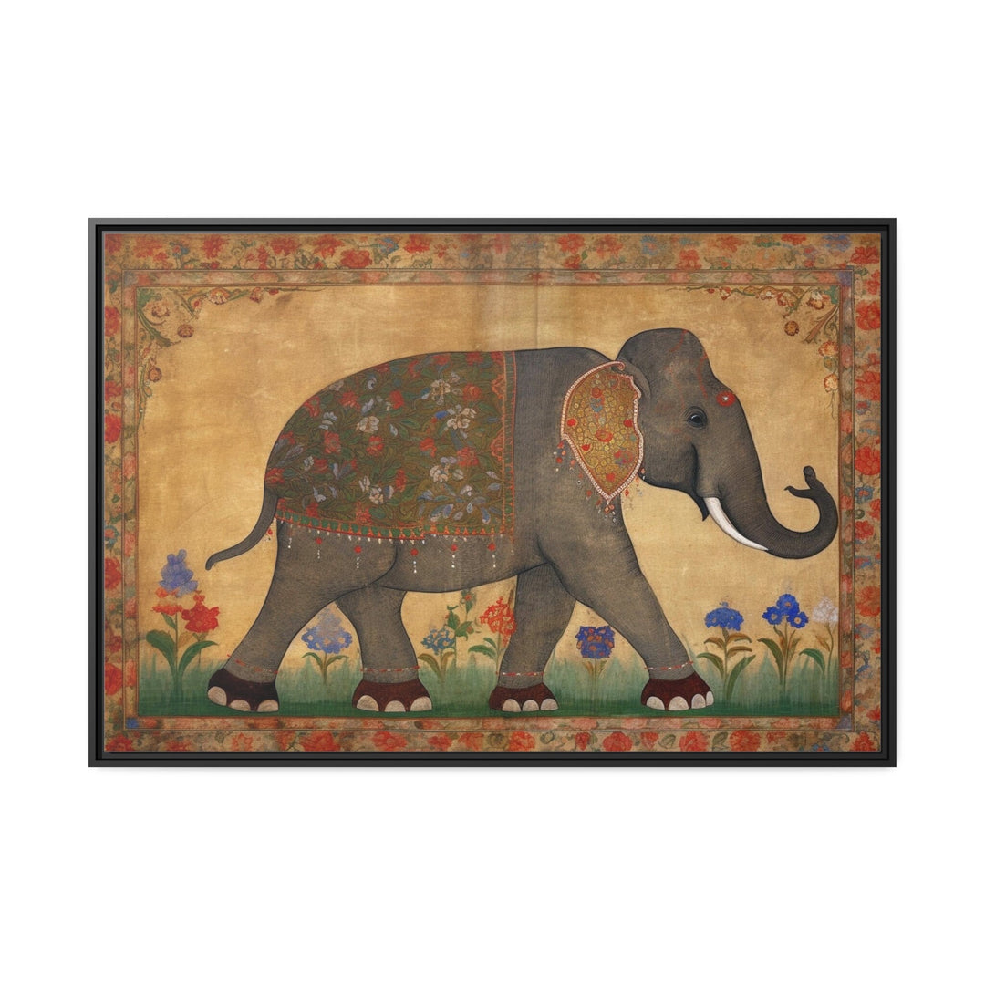 close up of Indian Elephant Traditional Wall Art