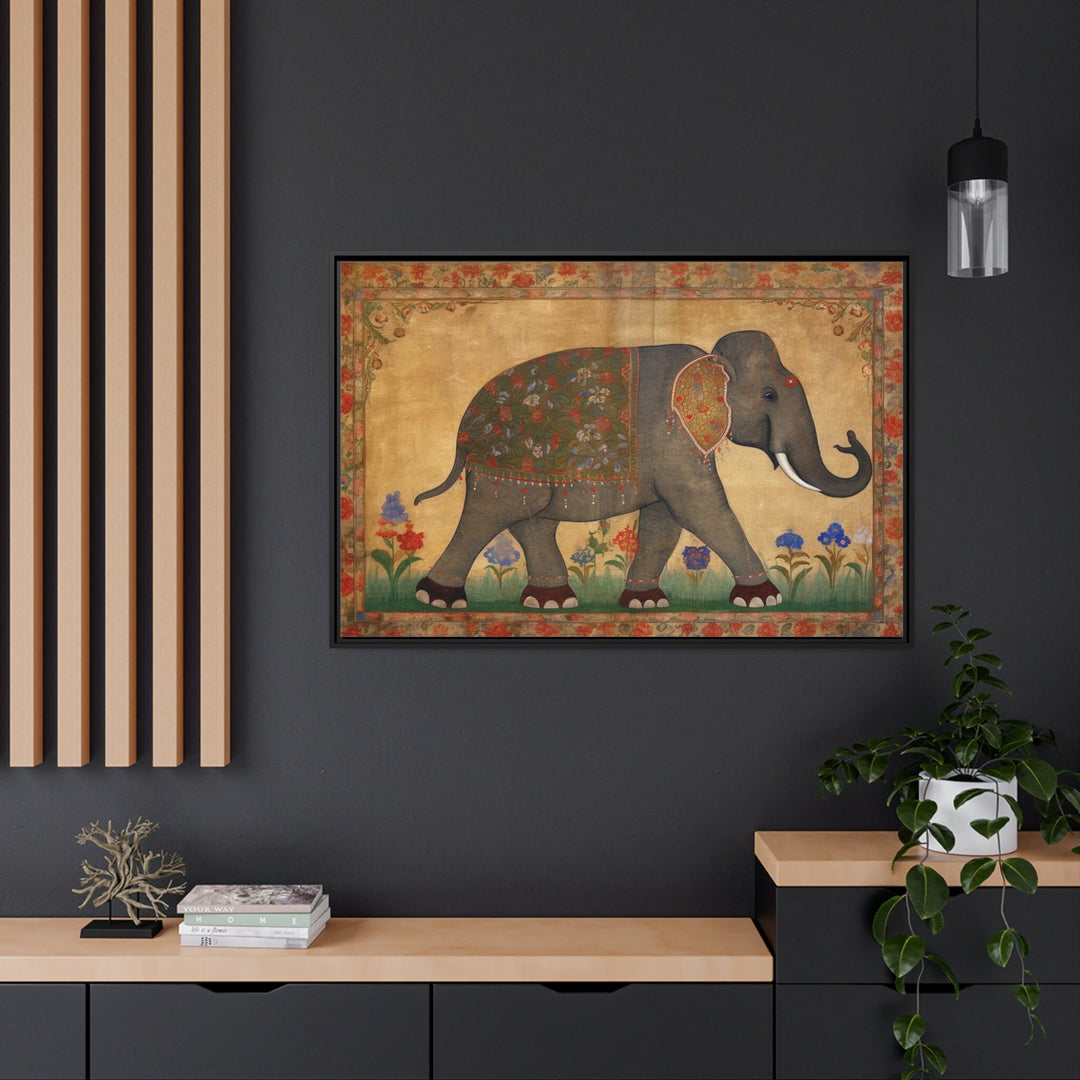 Indian Elephant Traditional Wall Art in modern room