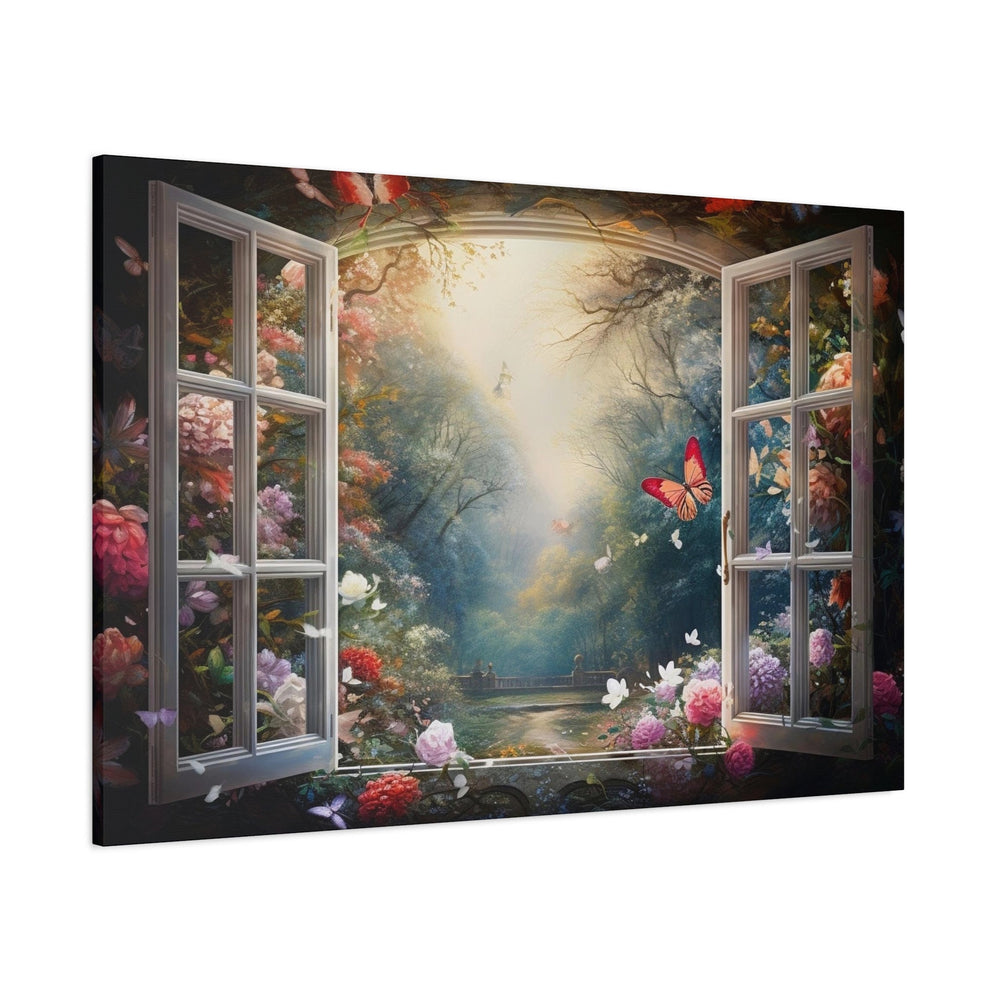 Enchanted Forest View From Open Window Wall Art