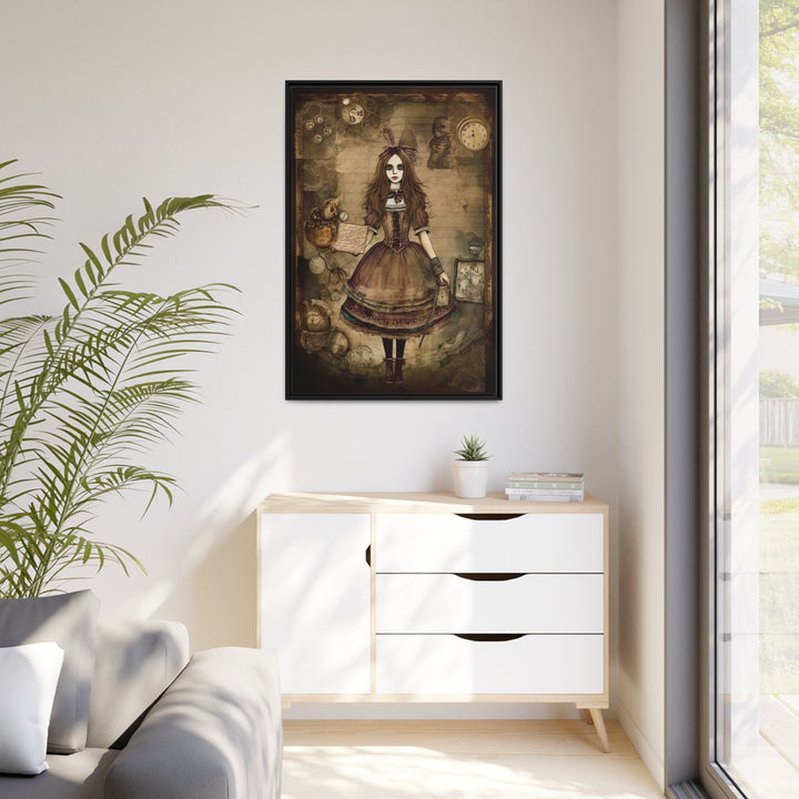 gothic alice in wonderland wall art