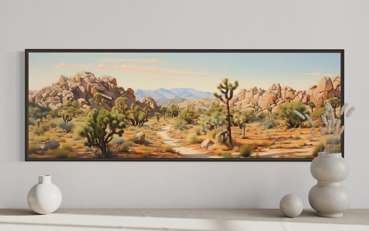 Joshua Tree National Park Horizontal Canvas Wall Art close up