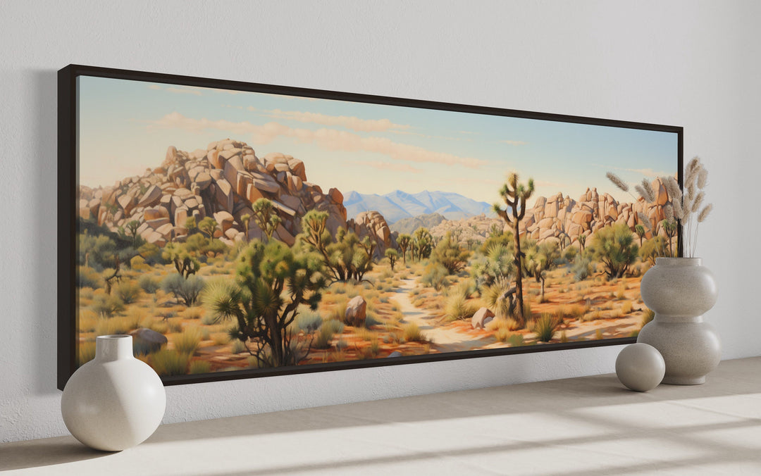 Joshua Tree National Park Horizontal Canvas Wall Art side view