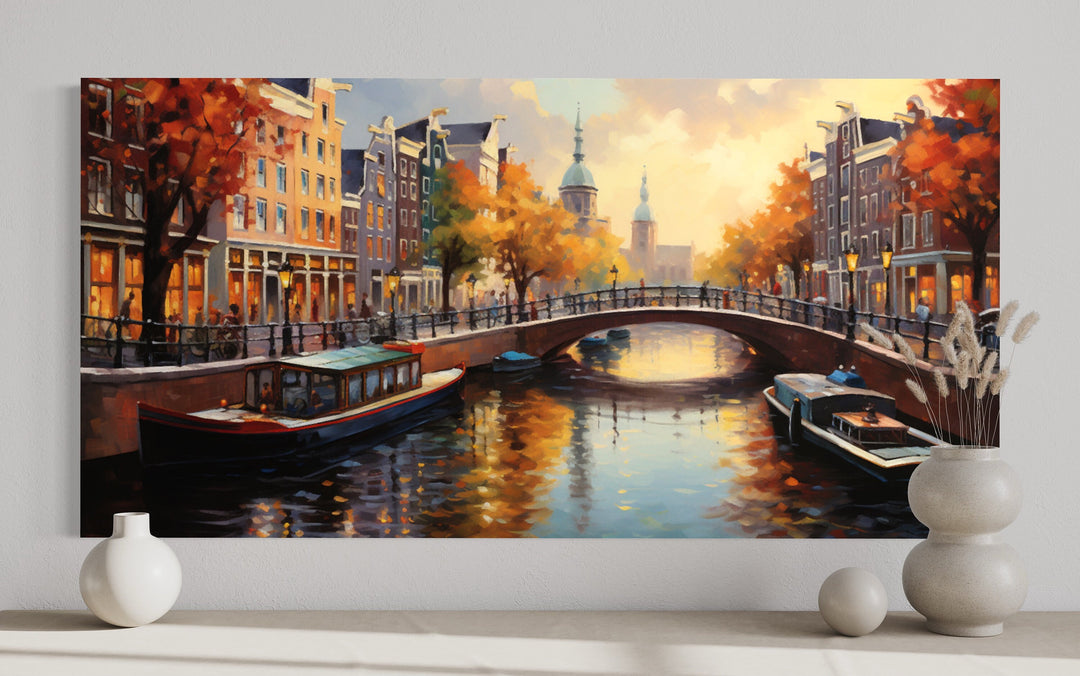 Amsterdam Canal Painting