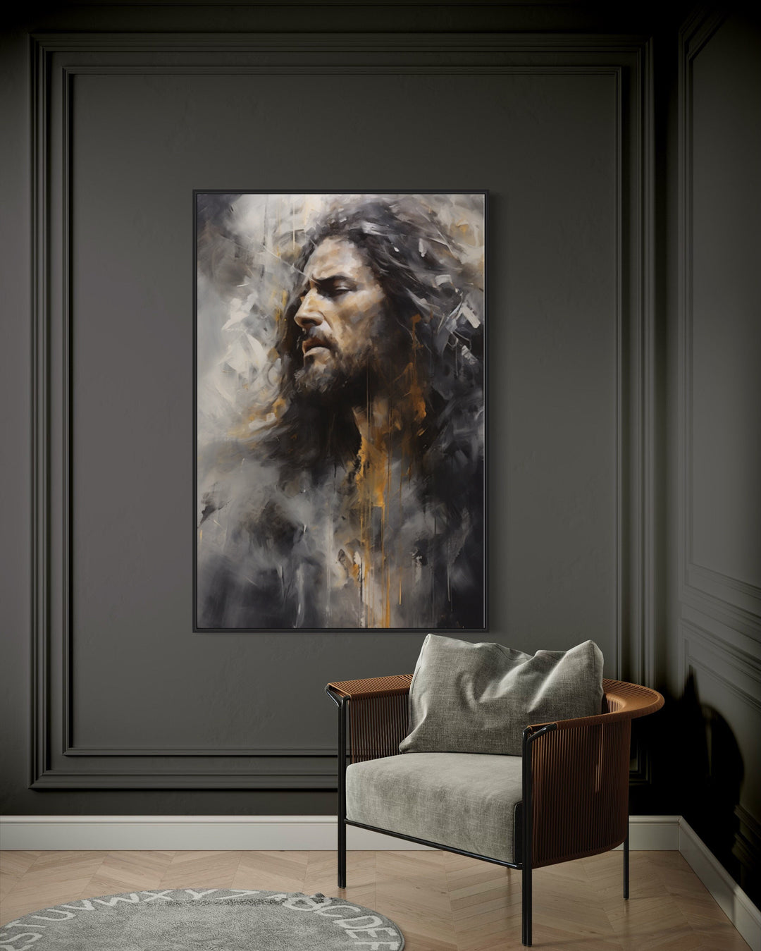 Jesus Christ Abstract Modern Christian Wall Art