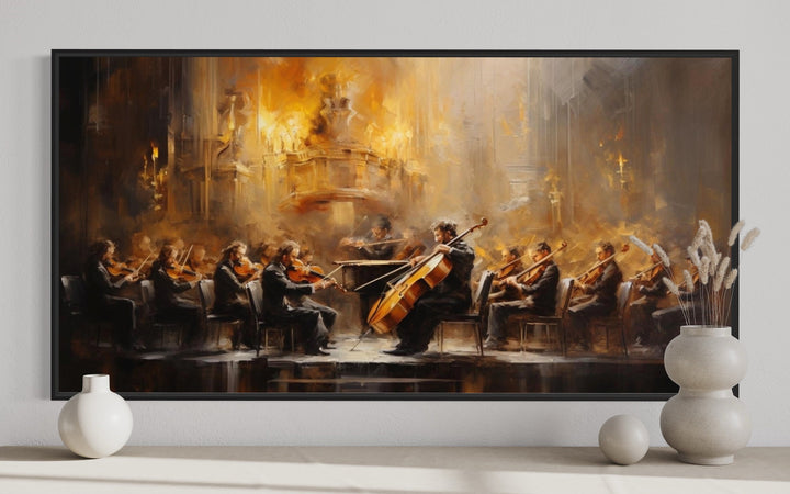 Abstract Orchestra Wall Art close up