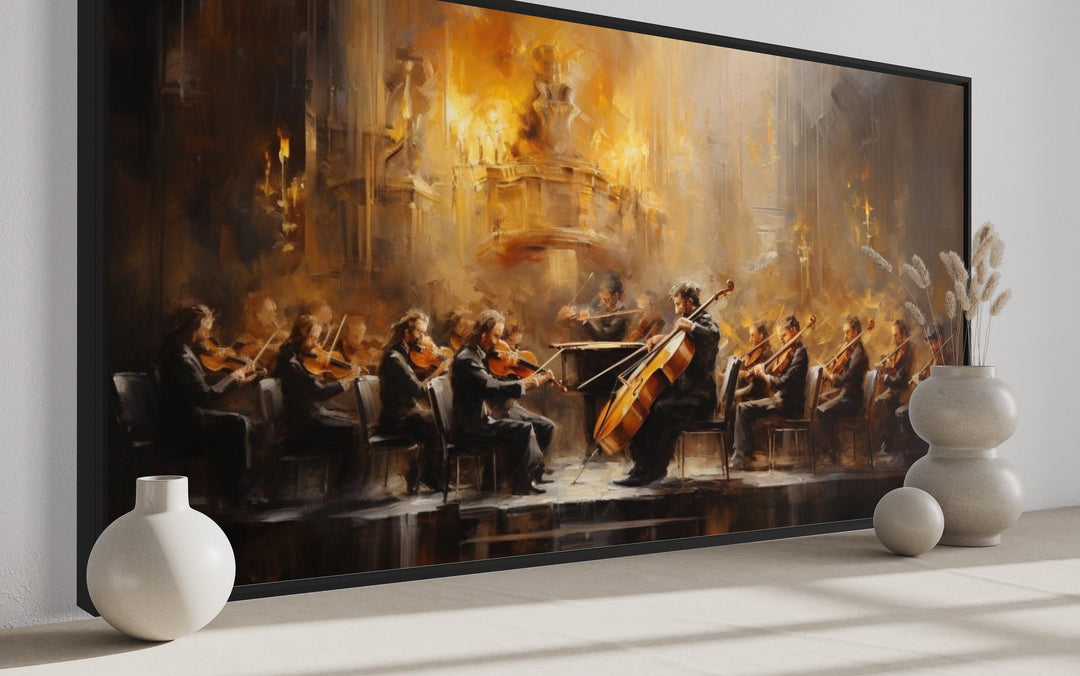 Abstract Orchestra Wall Art side view