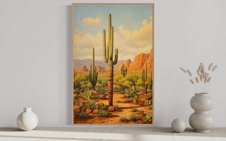 Saguaro Cactus in Arizona Desert Wall Art