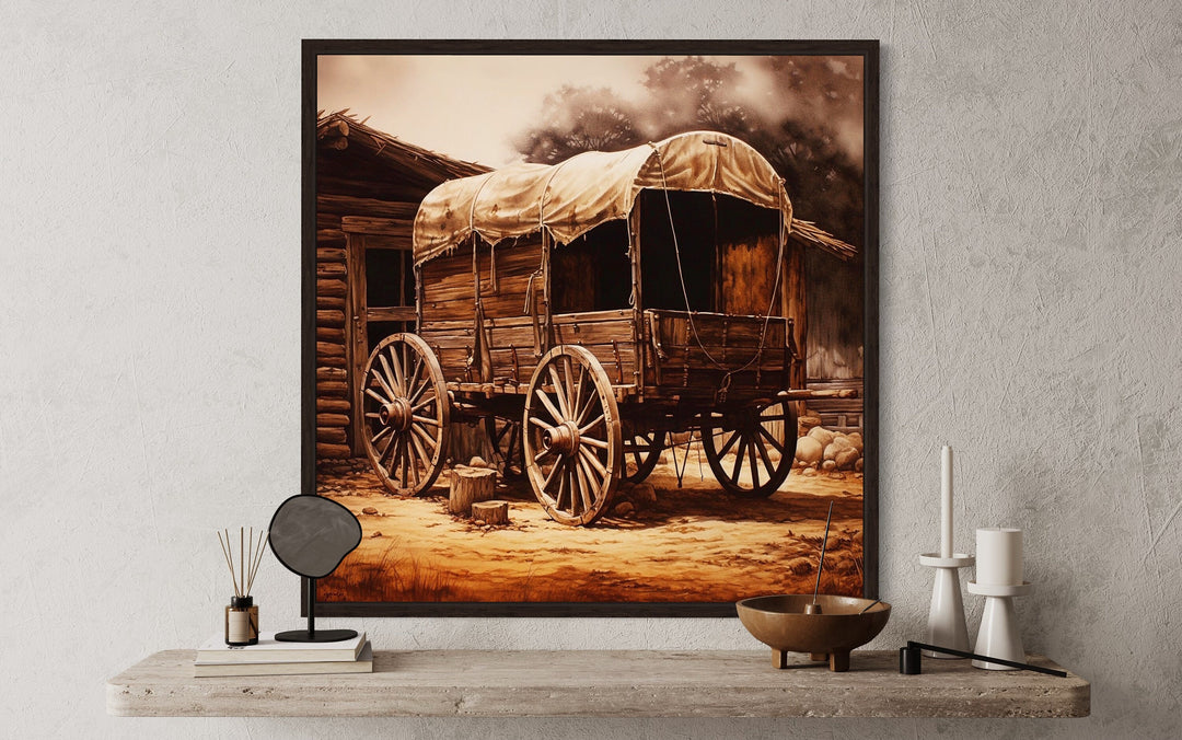 Chuckwagon Vintage Wild West Wall Decor