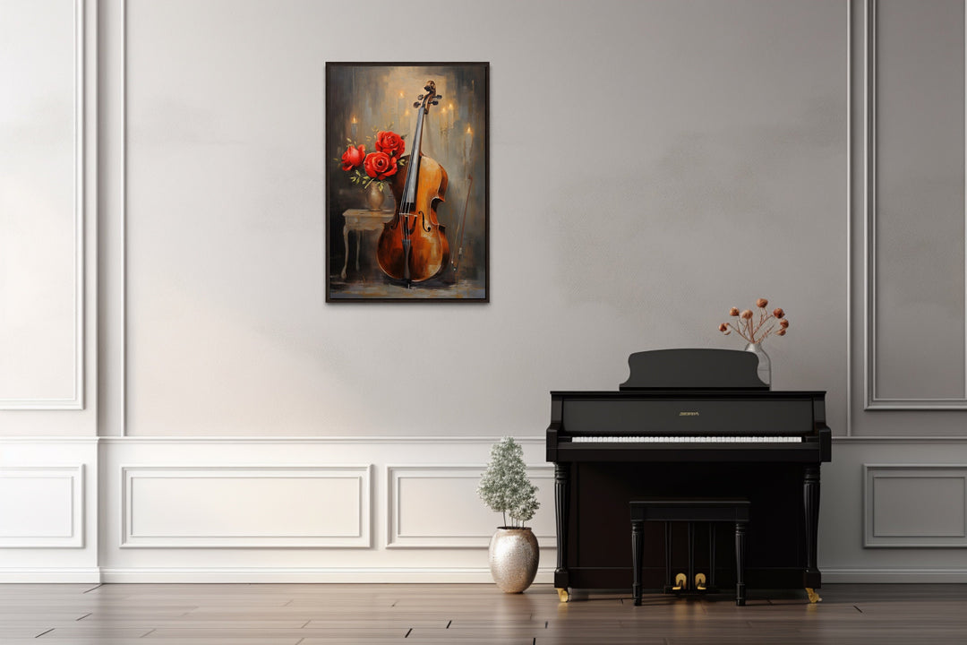 Cello Painting in music room