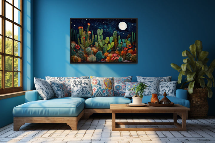 Starry Night Over Sonoran Desert Mexican Wall Art