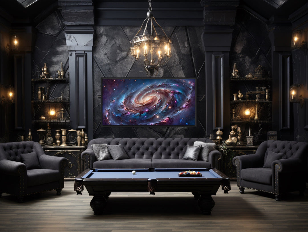 Galaxy Universe Space Sci Fi Extra Large Framed Canvas Wall Art