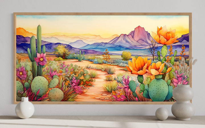 Colorful Arizona Desert Southwestern Wall Art close up