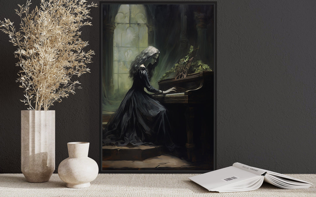 Ghost Playing Piano Gothic poster