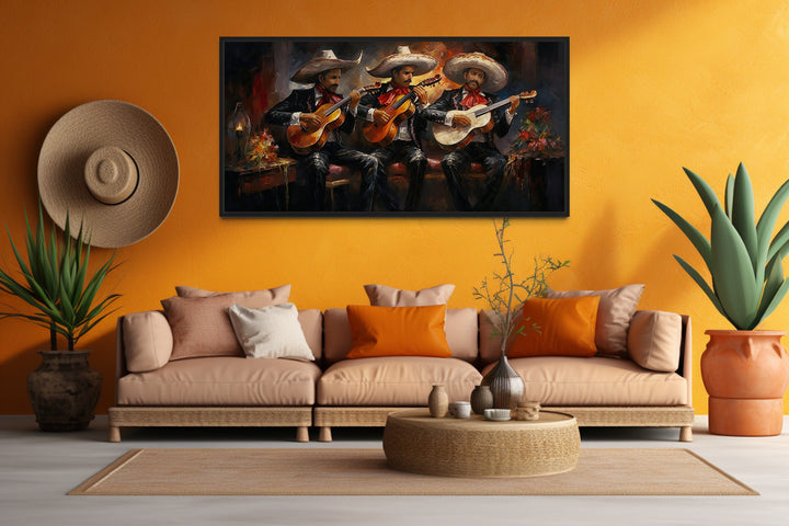 Mariachi Band Extra Large Mexican Wall Art in mexican room