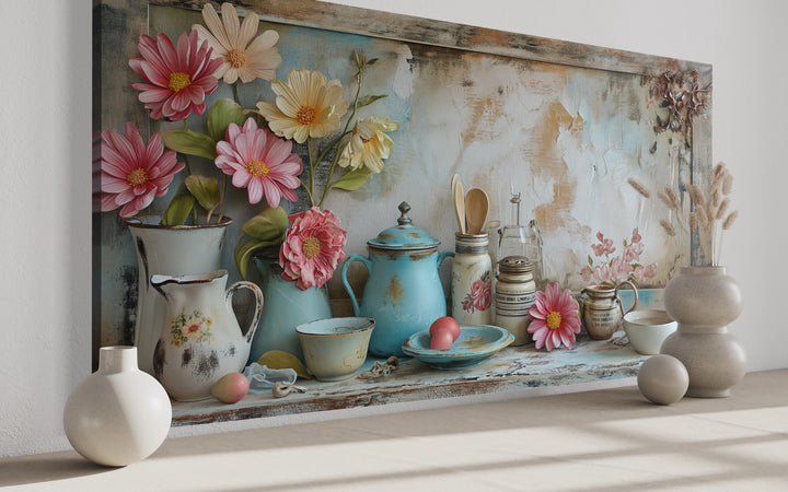 Rustic Kitchenware Canvas Wall Art