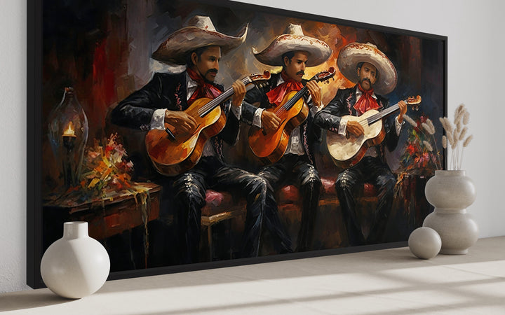 Mariachi Band Extra Large Mexican Wall Art side view