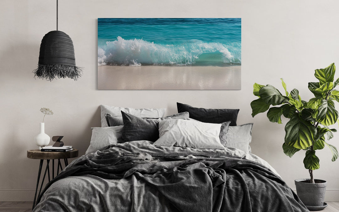 Ocean Wave Photography Coastal Canvas Wall Art