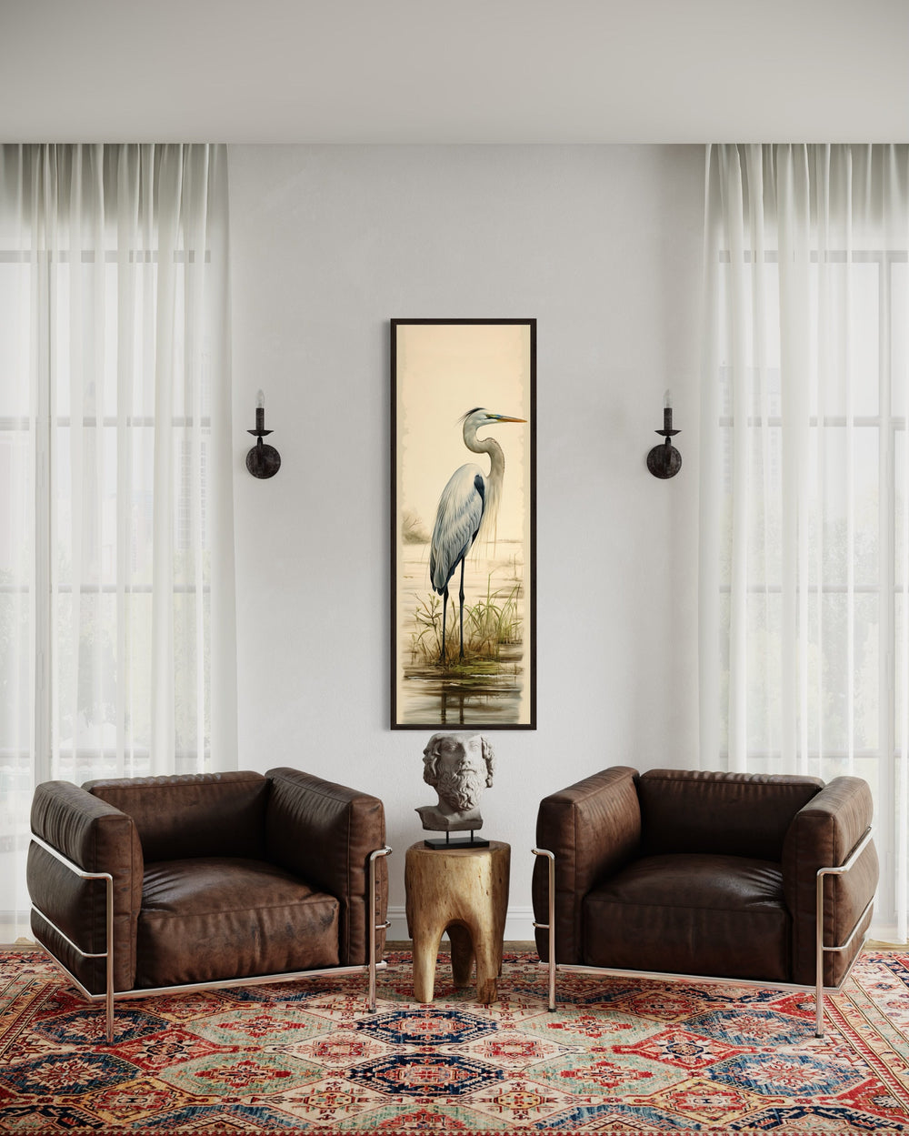 Vertical Great Egret Wall Art