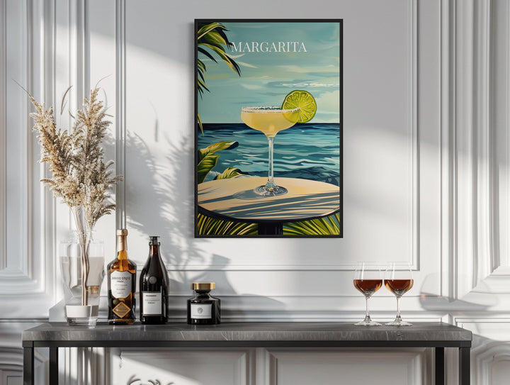 Margarita Cocktail On The Beach Art Print