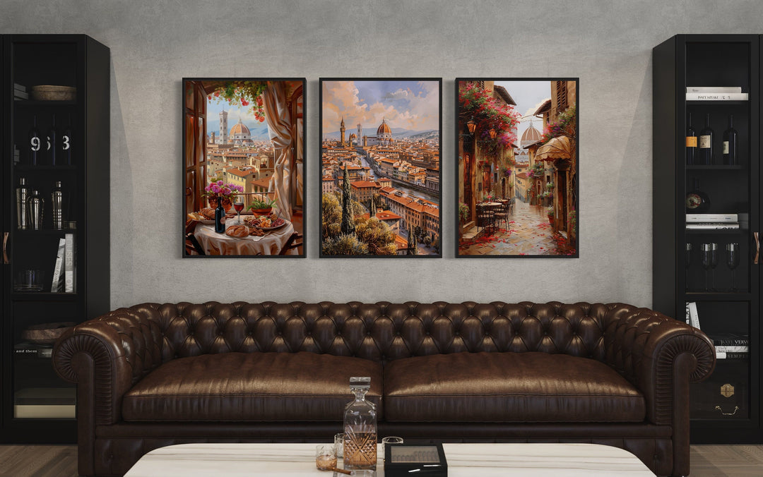 Set Of Three Florence Wall Art, Italy Travel Posters