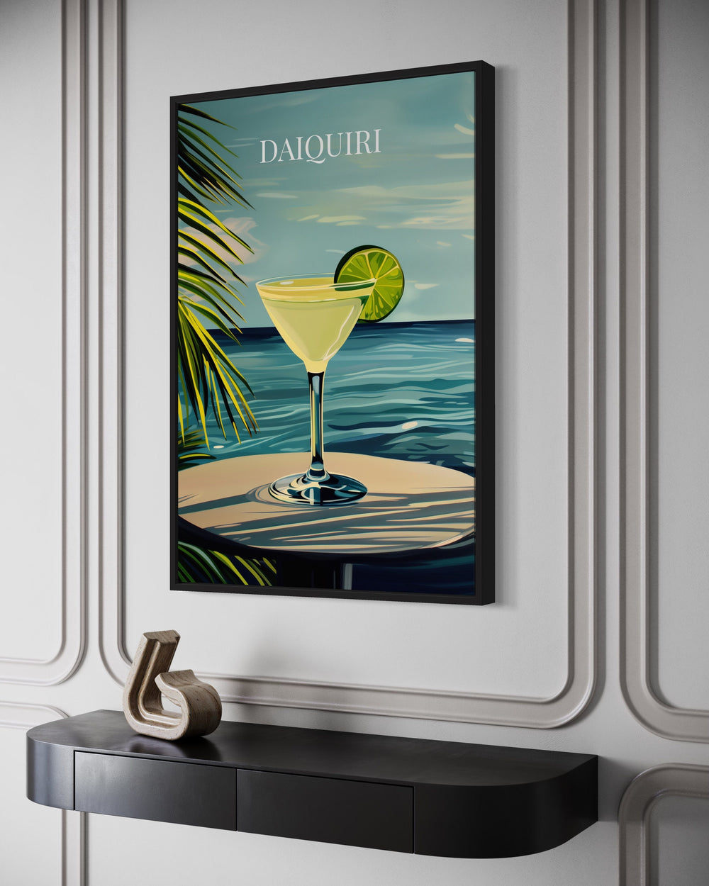 Daiquiri Cocktail On The Beach Art Print side view